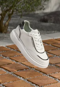 Кроссовки kapri с передней шнуровкой Karl Lagerfeld, White/Silver-Coloured