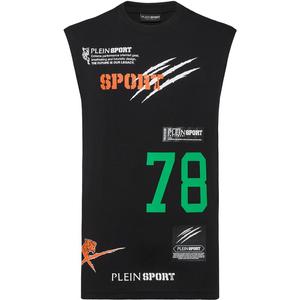 Футболка с мультилоготипом Plein Sport, черный