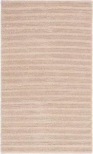 Ковер SAFAVIEH, 61 x 92 см, Natura Collection, Beige, ручная работа, плоское плетение, бохо-кантри, шерсть, идеально для помещений с высокой проходимостью: прихожая, гостиная, спальня (NAT280B)