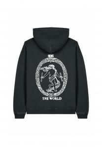 Толстовка THE WORLD BACK PRINT UNISEX VINTAGE HEAVYWEIGHT - Hoodie Mira Paris, цвет Black Denim