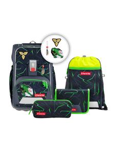 Step by Step Набор рюкзаков для начальной школы, ОГРОМНЫЙ "Nina Kino" из 5 предметов, зеленый