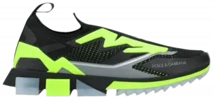 Кроссовки Dolce & Gabbana Sorrento Melt 'Black Fluorescent Green', черный