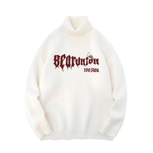 Bear Union Трикотаж унисекс, Белый с черным принтом