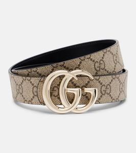 Реверсивный кожаный ремень GG Gucci, Beige Ebony/Black