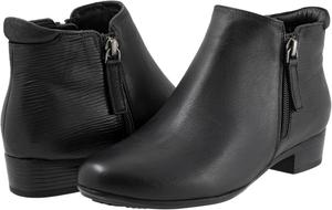 Женские модные ботинки Trotters с крупным тиснением, Black