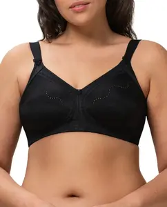 Однотонный утягивающий бюстгальтер Doreen Cotton Triumph, черный