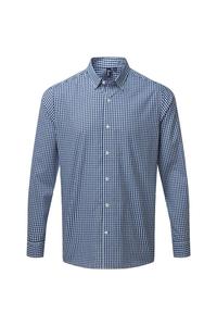 Рубашка в клетку Maxton с длинными рукавами Premier, темно-синий