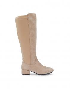 Сапоги SEQWL Wide Fit с широким каблуком и застежкой-молнией, серо-коричневые