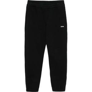 Zegna Резиновая логотипная спортивная брюка Ermenegildo Zegna, Полуночно-синий