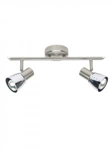 Двухламповый прожектор Lava в корпусе из железа и хрома  Brilliant, Eisen/chrom