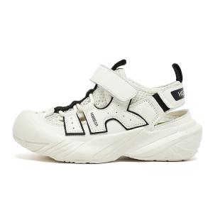 Детские сандалии из дышащей ткани, устойчивые к истиранию HOBIBEAR, черный/белый