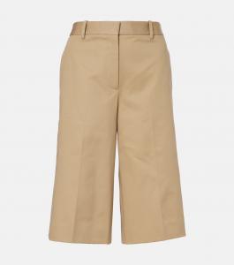 Хлопковые шорты Erza Nili Lotan, хаки