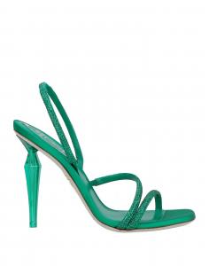 Сандалии Rene' Caovilla, изумрудно-зеленый