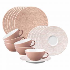 Чайный сервиз Life Fashion Posh Rose, набор из 18 предметов Seltmann Weiden, розовый