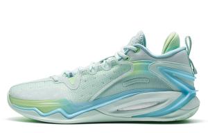 Стойкие к скольжению баскетбольные кроссовки Light Attack 2nd Generation-V3 низкие мужские зеленые синие XTEP, пенистый зеленый/светлый пенистый синий