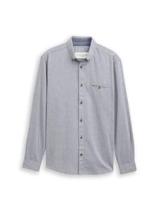 Рубашка на пуговицах классического кроя TOM TAILOR, светло-голубой