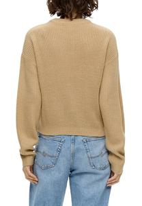 Вязаный свитер PULLOVER QS, охра