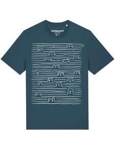 Футболка wat? Apparel, синий