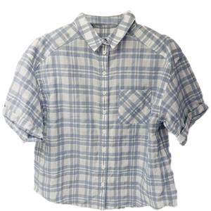 Рубашка женская Burberry, синий / серый