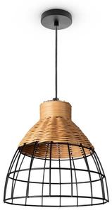 Подвесной светильник Paco Home Puca, бежевый - черный - серый металлик - 24 x 33 x 24 см