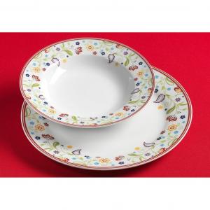 Сервиз Doppio Shanti, набор тарелок, комплект посуды 12 предметов, на 6 персон Ritzenhoff & Breker, Weiß/bunt