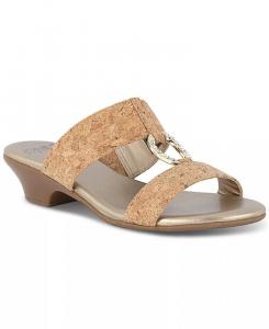 Женские классические сандалии Eanna с двумя ремешками и орнаментом Jones New York, бежевый