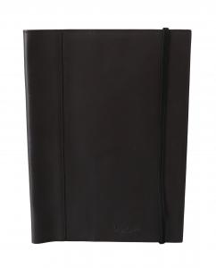 Черный кожаный складной дорожный кошелек с логотипом A.G. Spalding & Bros