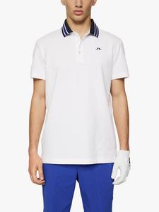 Повседневная поло Bjorn Cotton Blend с короткими рукавами J.Lindeberg, White