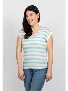 Salzhaut Футболка KAUKJE бежево-бирюзового цвета