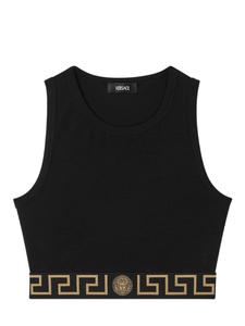Укороченный топ Greca Border Versace, черный