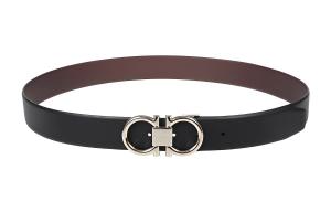 Ремень мужской из кожи коровы FERRAGAMO шириной 3,5 см