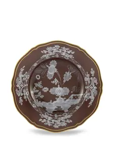 Тарелка oriente с цветочным узором, 21 см, Ginori 1735, коричневый