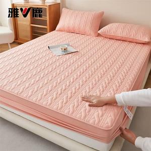 Yalu Простыня на резинке 120х200 см, утолщенная стеганая, цвет Dream Come True - Light Pink