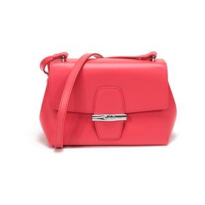 Сумка через плечо Le Pliage Leather, женская, арбузный красный LONGCHAMP