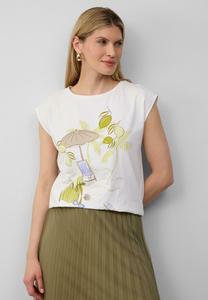 Футболка с принтом MIT ARTWORK UND GLITZERDETAILS s.Oliver BLACK LABEL, белый