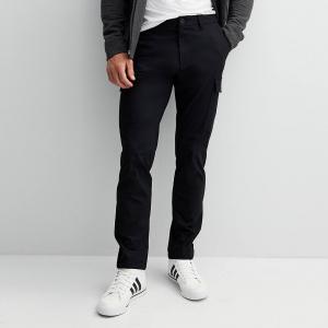 Мужские брюки-карго из трикотажа FLX, черный