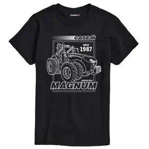 Мужская футболка Case IH Magnum с принтом Licensed Character, черный