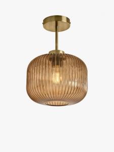 Briz полупотолочный светильник с текстурным стеклянным плафоном MADE, Amber