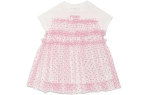 FENDI Платье SS24 Pink Infant And Toddler
