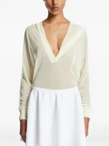 Худи с v-образным вырезом Alaïa, нейтральный