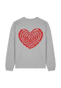 Толстовка CORAZON BACK EMBROIDERY UNISEX Mira Paris, серый