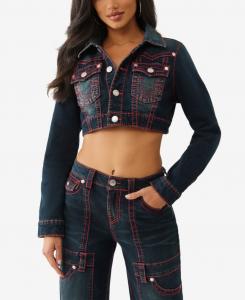 Женская укороченная мини-куртка Big T True Religion, Midnight Serenade