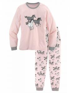 Пижама Petite Fleur Kids, цвет rosa-grau-meliert