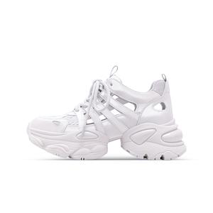 C°BANNER Женские низкие массивные кроссовки White Gray, цвет White Gray