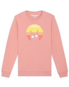 Свитер Watapparel Sweatshirt Sunset Cat, розовый