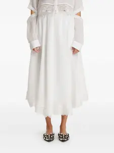 Кружевная юбка Pnk, белый
