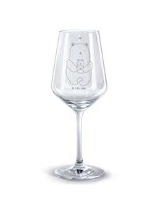 Бокал для вина Bear Baby без слов в прозрачном виде Mr. & Mrs. Panda