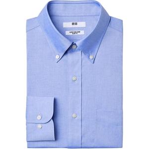 UNIQLO Рубашка мужская Lake Blue Moderate