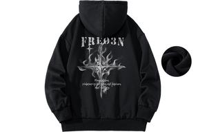 FREO3N Толстовка унисекс, Черный (на флисовой подкладке)