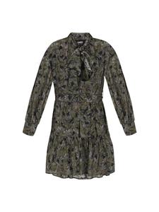 DreiMaster Женское платье с черным цветочным принтом